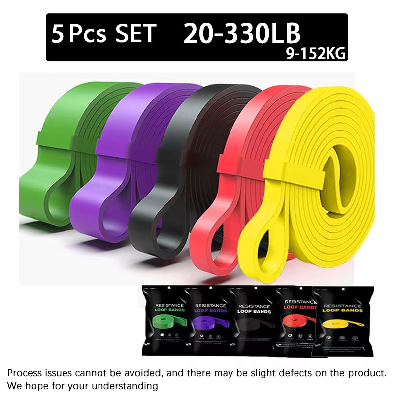20~230Lbs Heavy-Duty Resistance Band Agility Training Workout Gym Equipment Yoga Pilates Accessories Rubber Band Home Gym